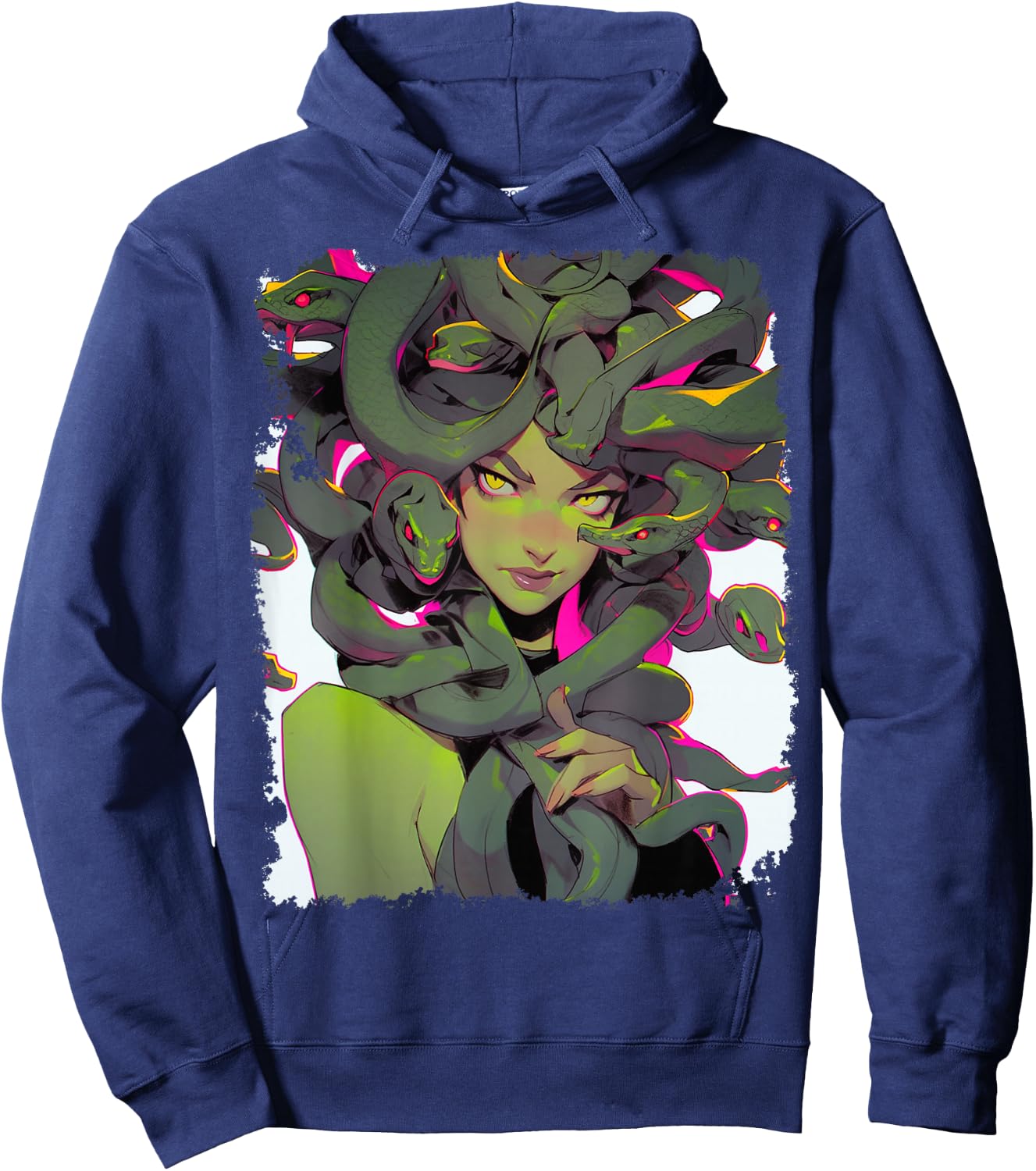Cute Medusa Anime Hoodie - Hoodie | Navy