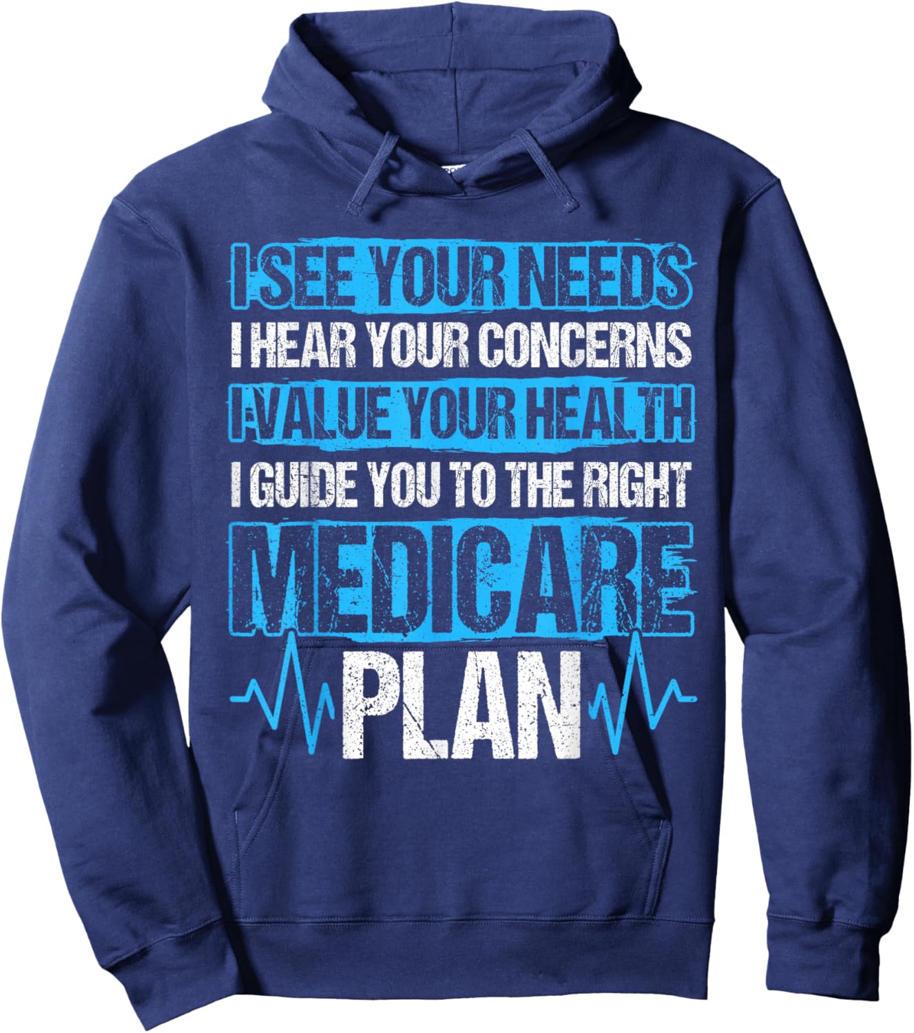 Medicare Insurance Funny Medicare Agent Hoodie - Hoodie | Navy