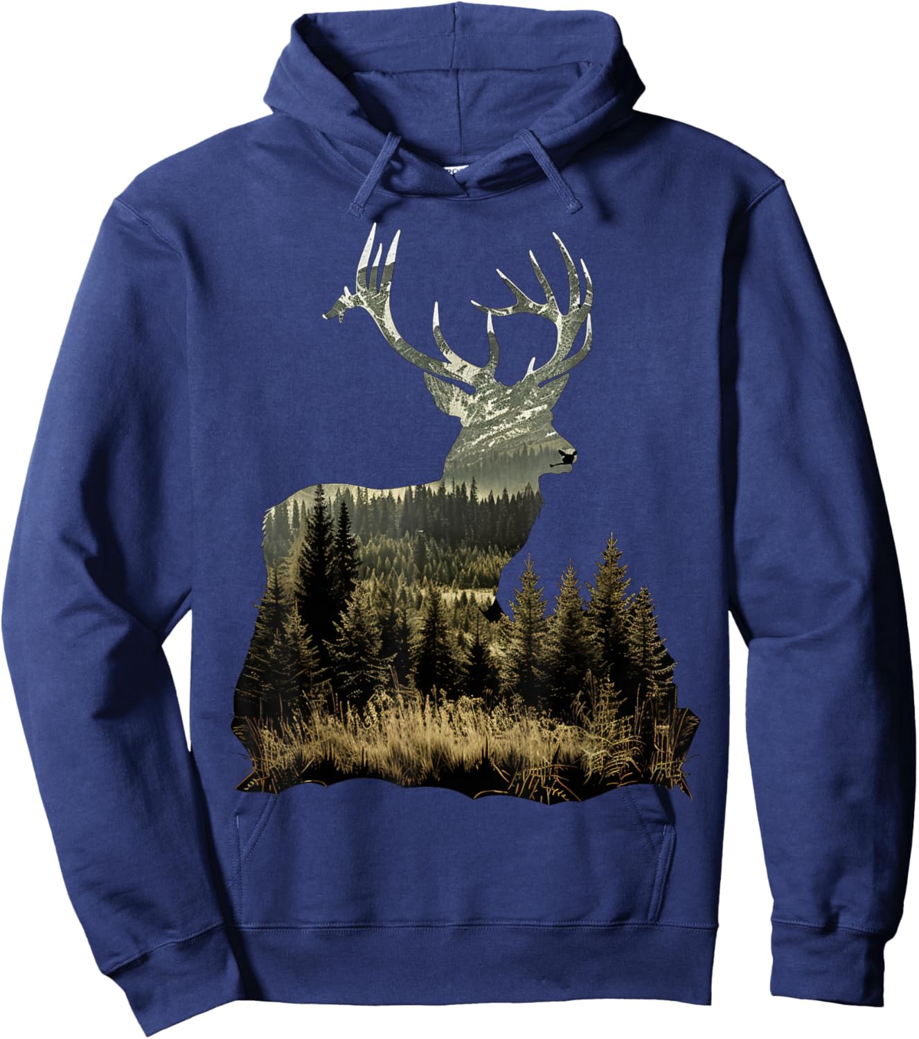 Forests, grasslands Deer Hoodie - Hoodie | Navy