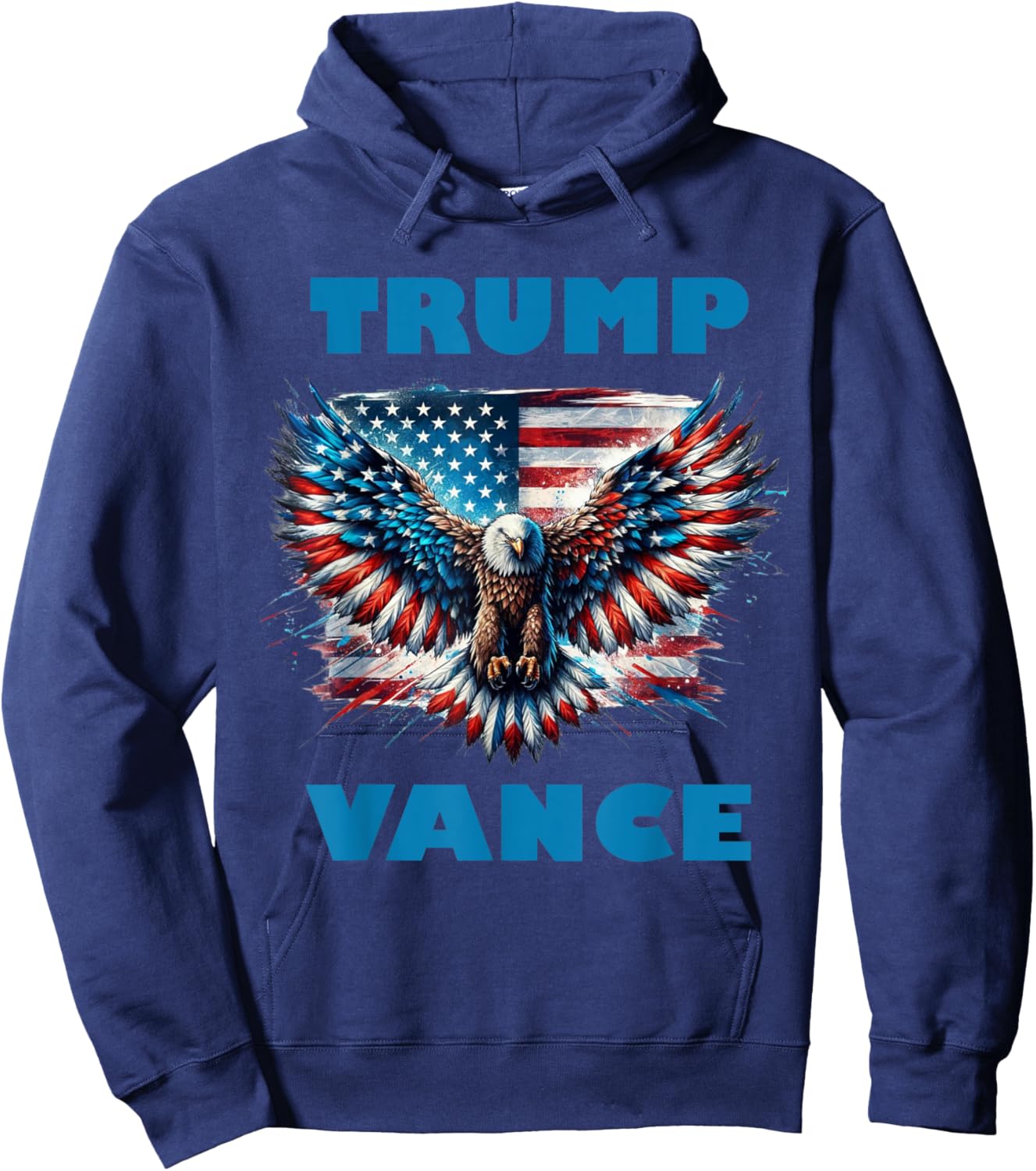 Trump Vance Eagle Donald Trump 2024 Hoodie - Hoodie | Navy