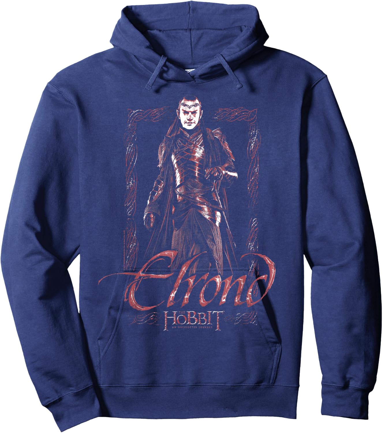 The Hobbit Elrond Stare Hoodie - Hoodie | Navy