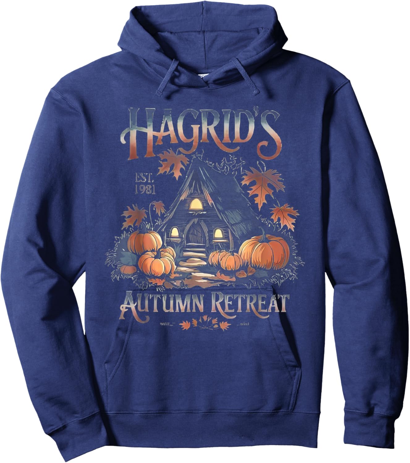 Fall Hagrid's Pumpkin Farm Patch Autumn Hoodie - Hoodie | Navy