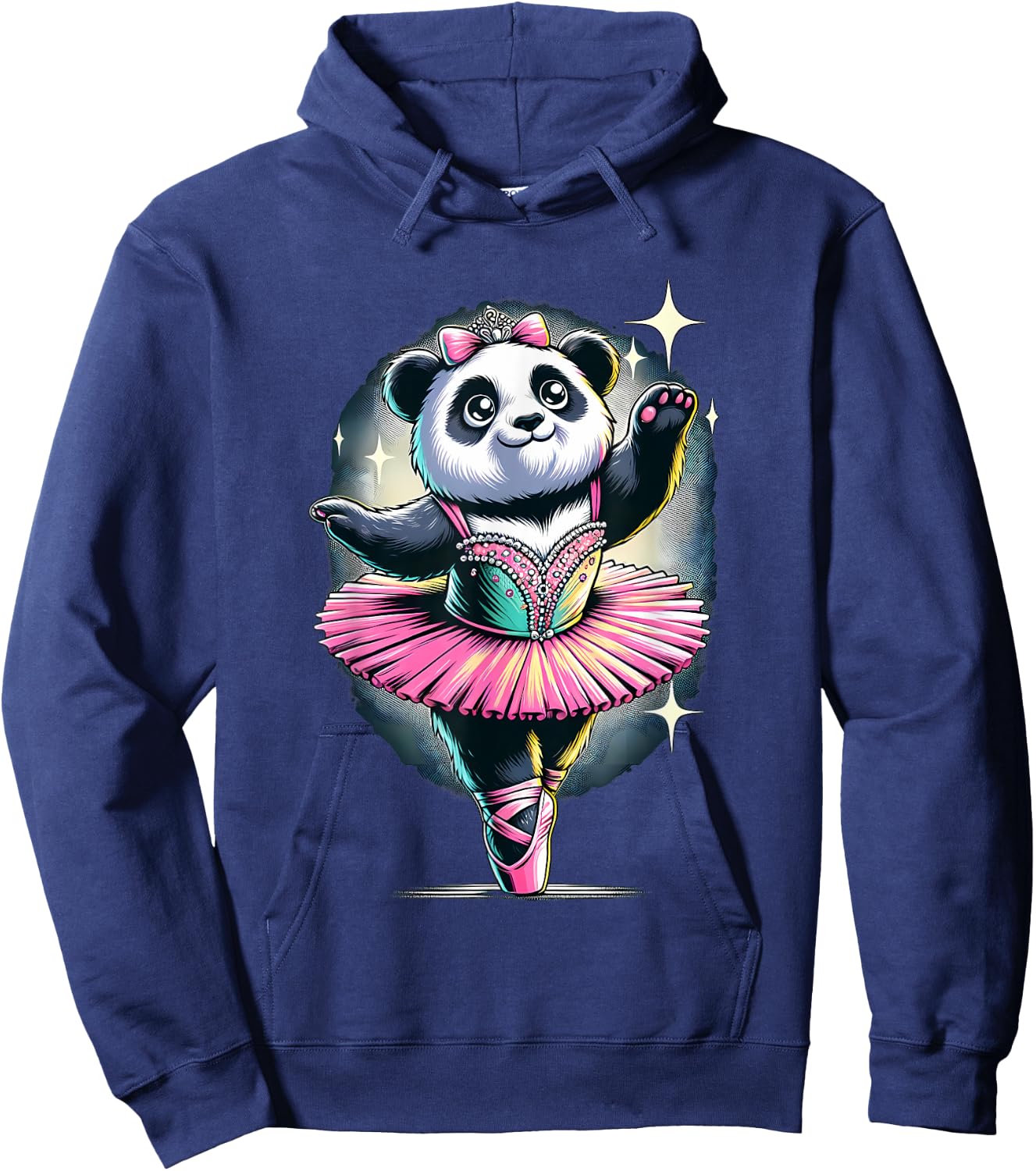 Ballerina Panda Dancing Hoodie - Hoodie | Navy