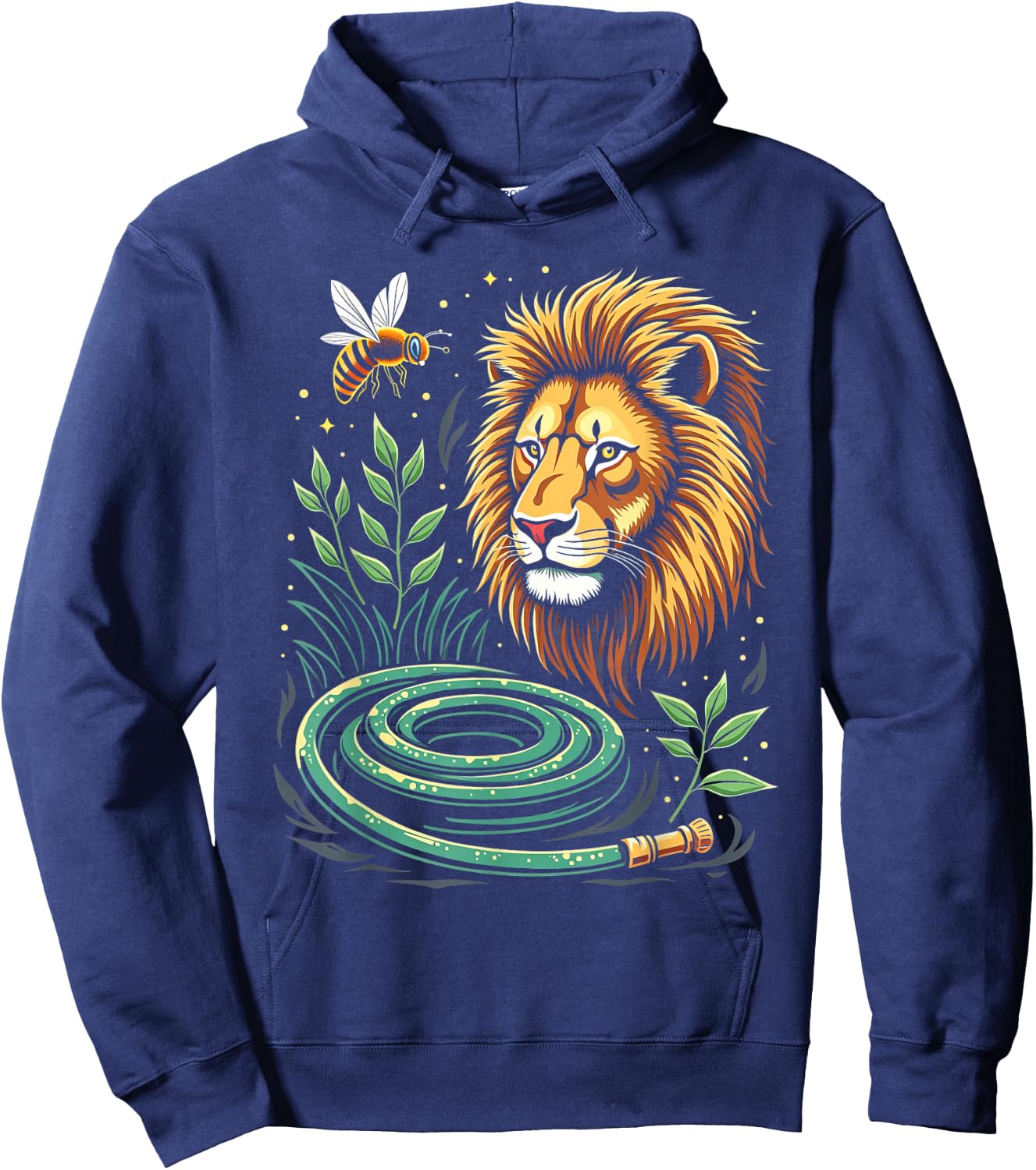 Hose Bee Lion Funny Pun Meme Hoodie - Hoodie | Navy