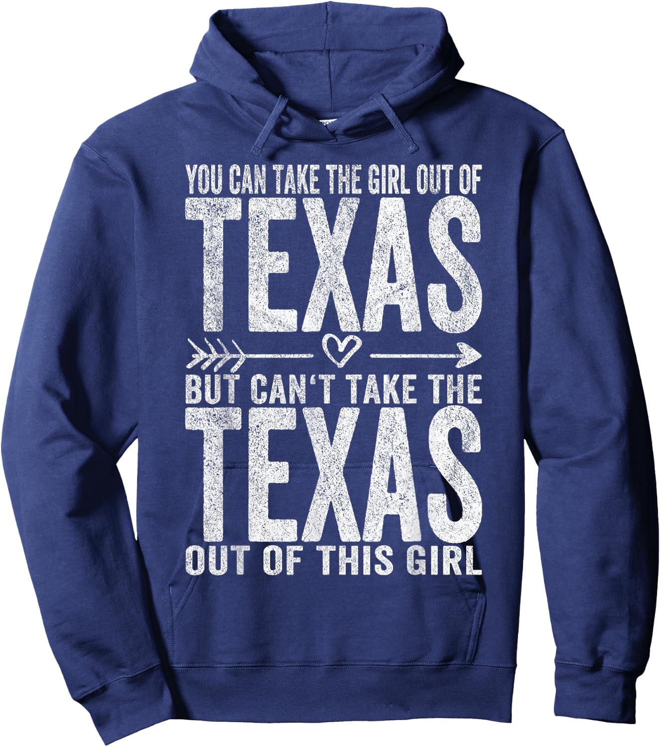 Girl Out of Texas Hometown Home Texas Hoodie - Hoodie | Navy