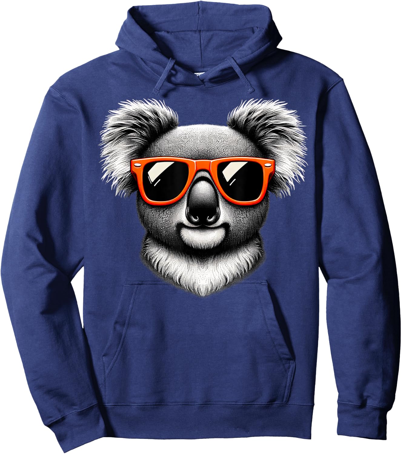 Cool Koala Wearing Sunglasses Graphic Art Hoodie - Hoodie | Navy