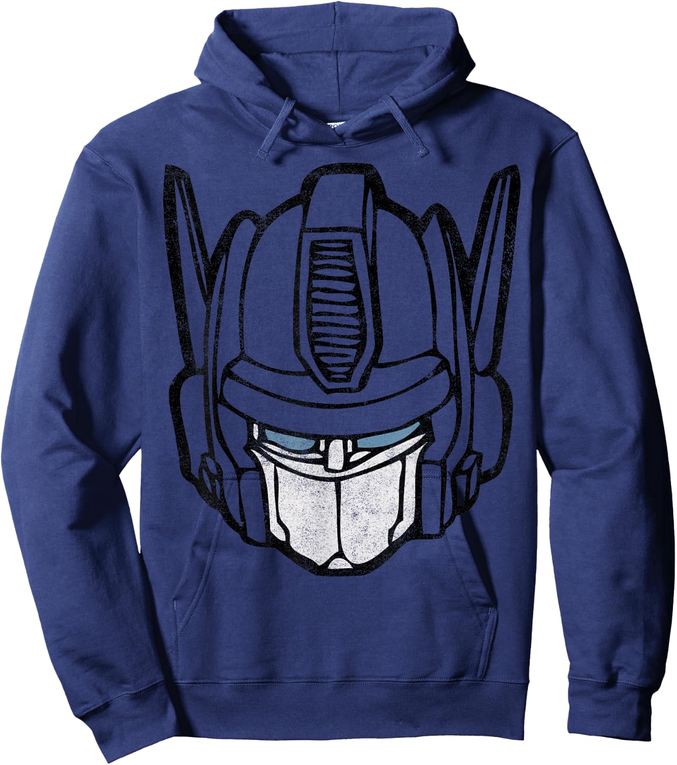 Transformers Optimus Prime Vintage Big Face Hoodie - Hoodie | Navy