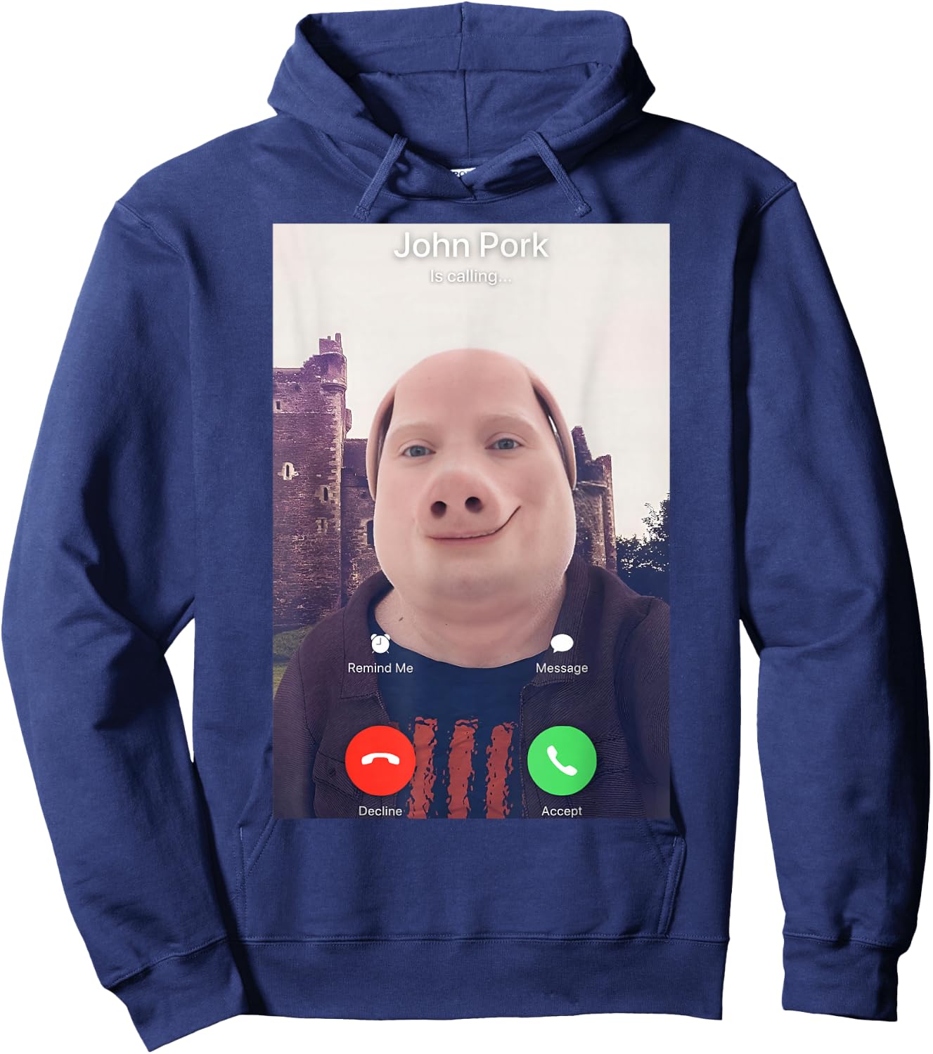 John Pork is Calling Hoodie - Hoodie | Navy