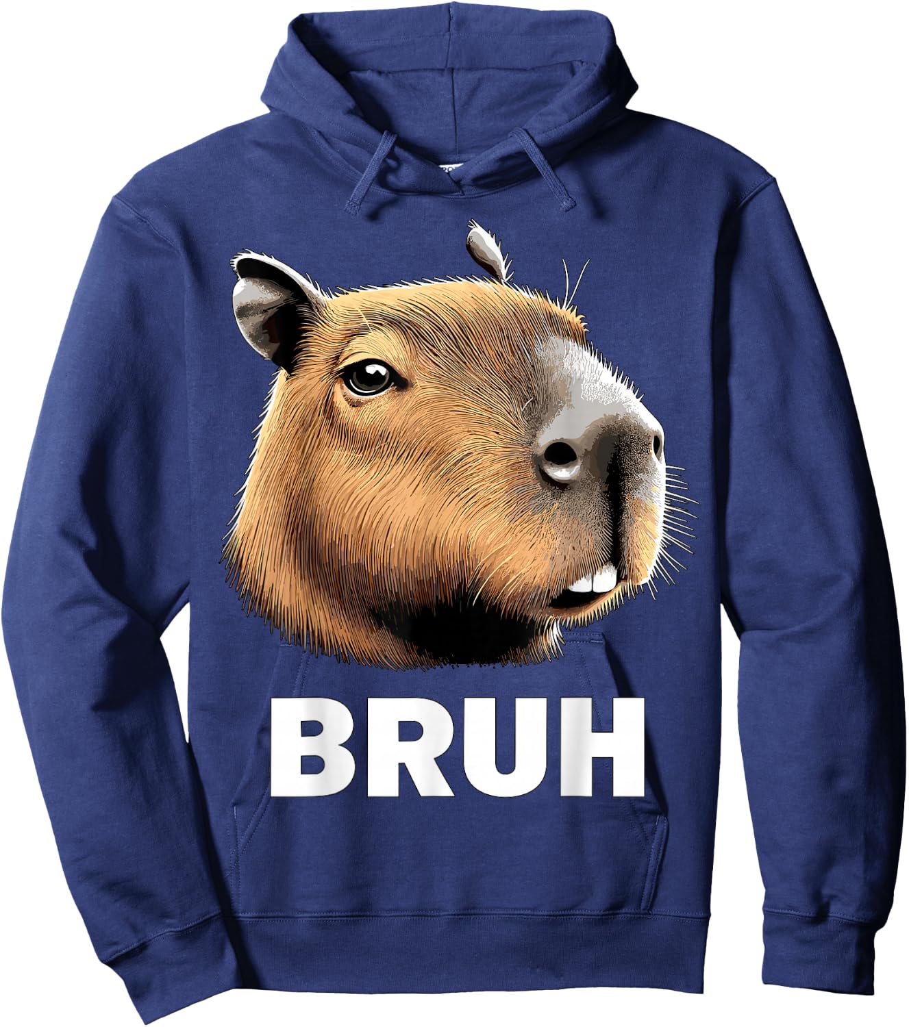 Capybara Bruh Hoodie - Hoodie | Navy
