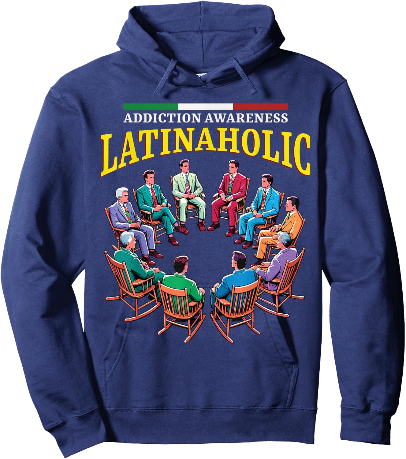 Latinaholic Men's Hoodie - Hoodie | Navy