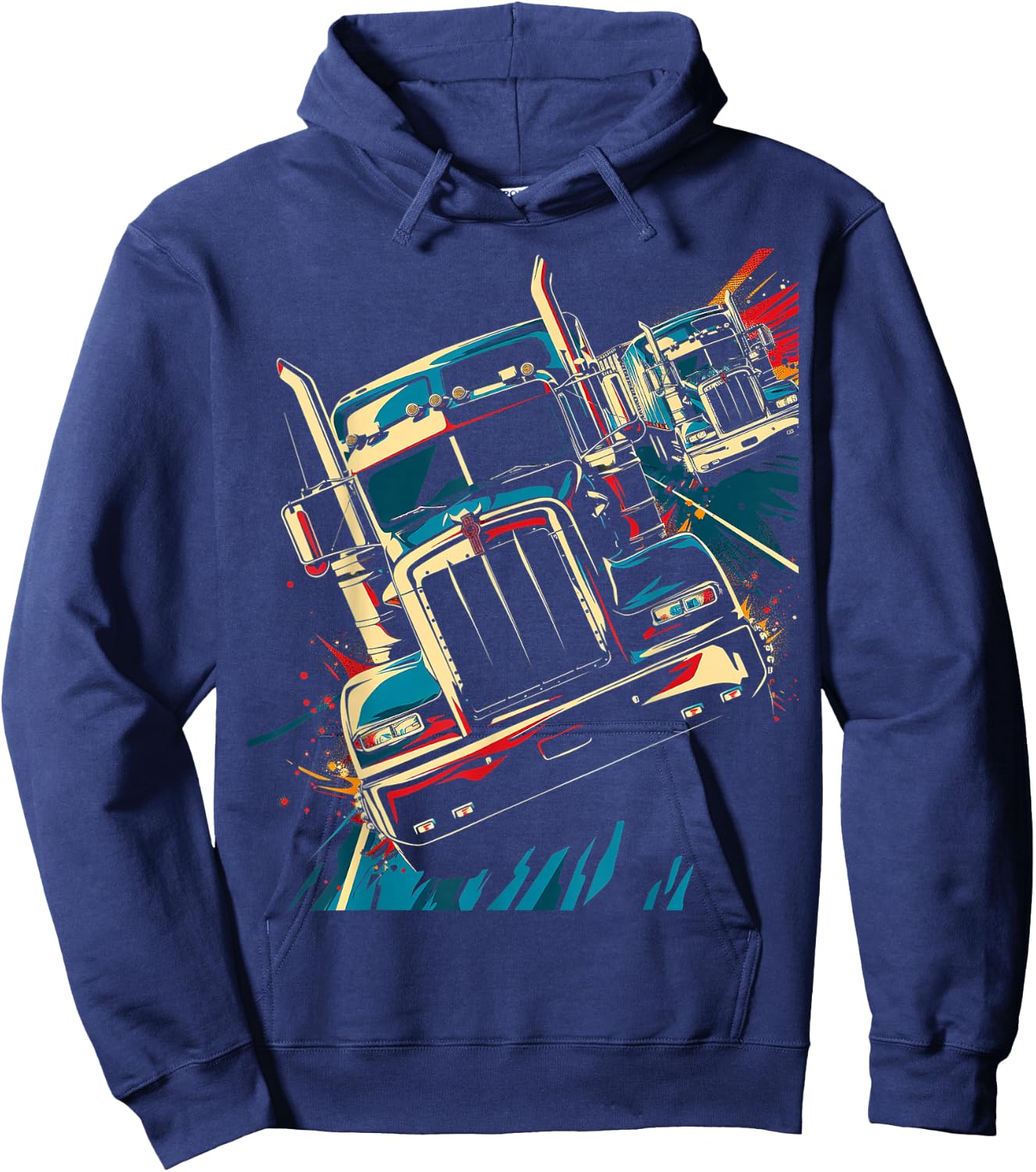 Trucking Convoy Hoodie - Hoodie | Navy