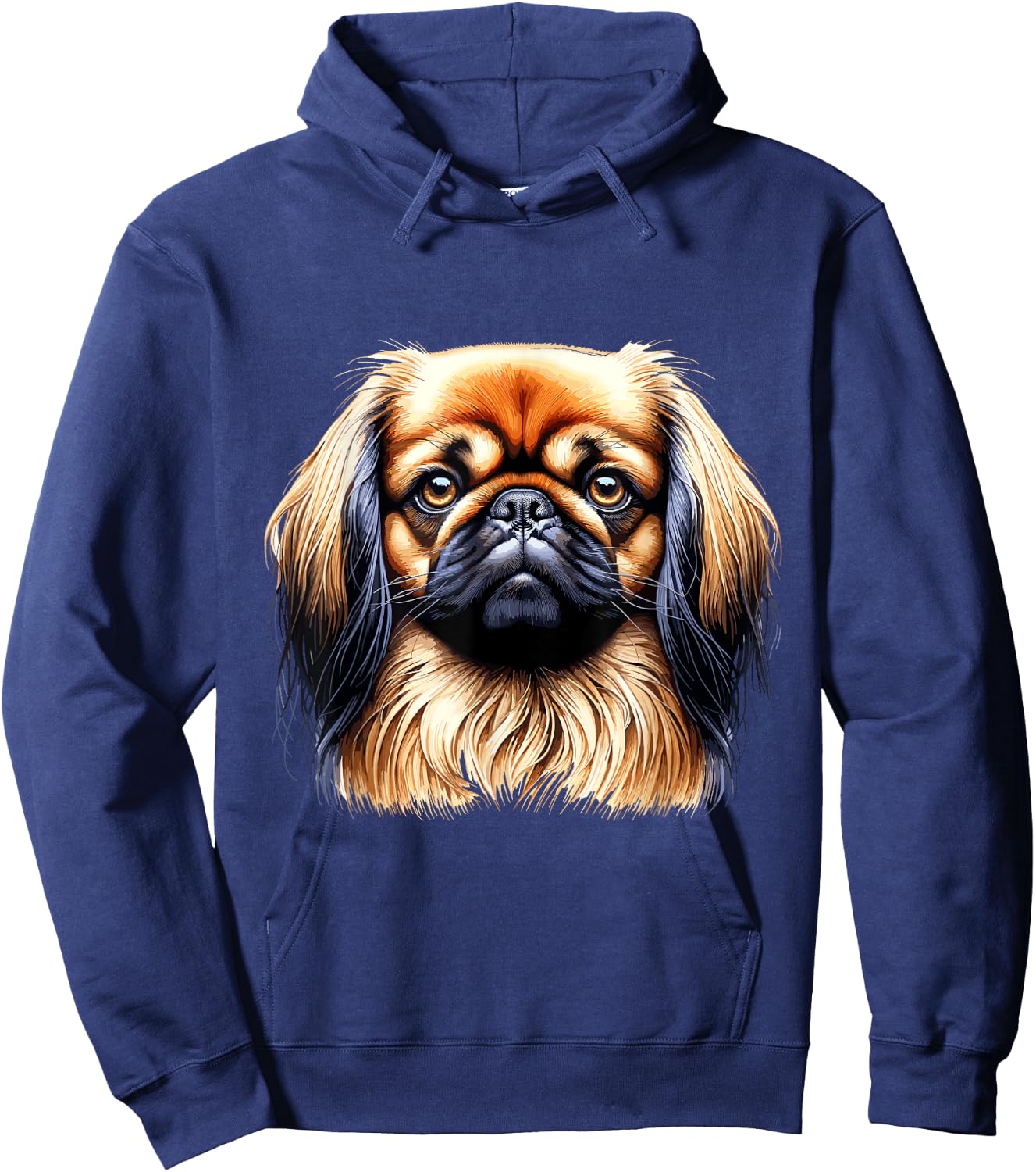 Dog Face - Pekingese Men Women Kids Hoodie - Hoodie | Navy
