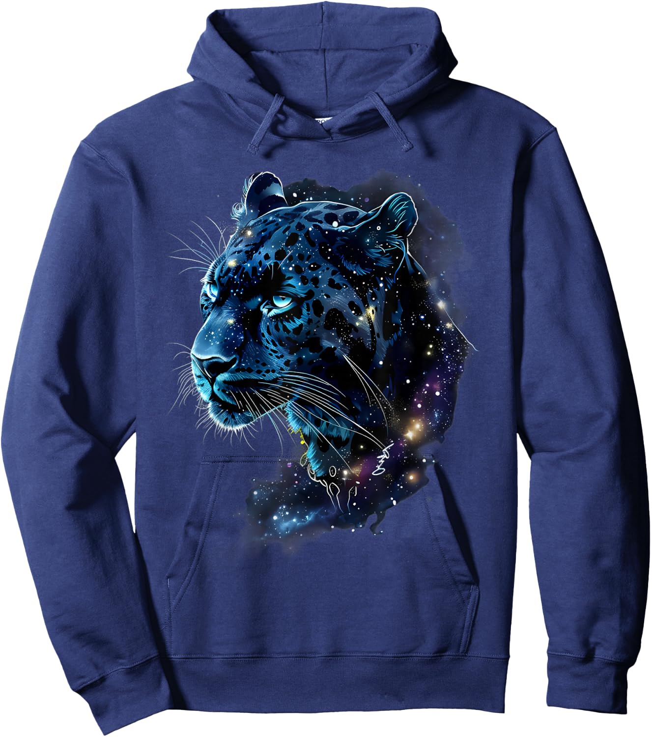 Tropical Jungle Animal Art Panther Lover - -Adults, Kids - Black - Small - Short Sleeve - Classic Fit - Animal Print Panther Graphic Hoodie - Hoodie | Navy