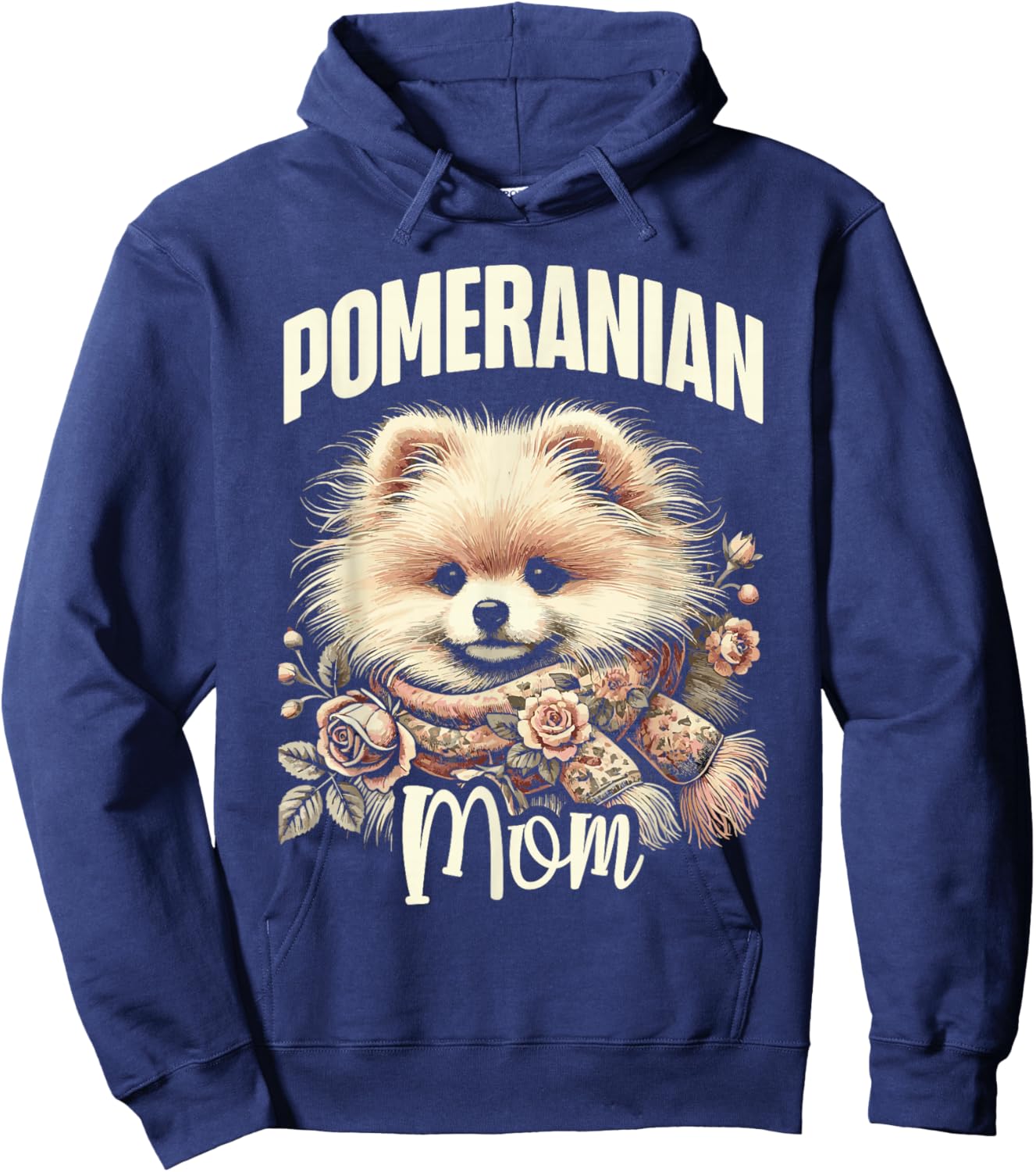Pomeranian mom Cute Pomeranian Love Mom Design Hoodie - Hoodie | Navy