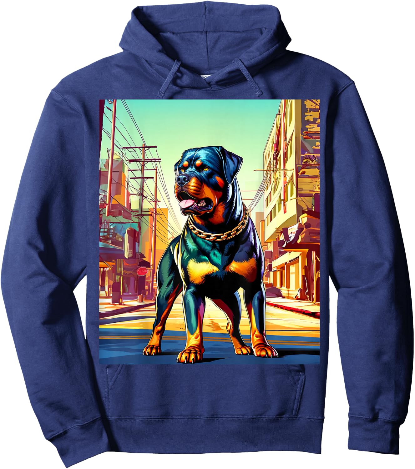 GTA Rottweiler Style Hoodie - Hoodie | Navy