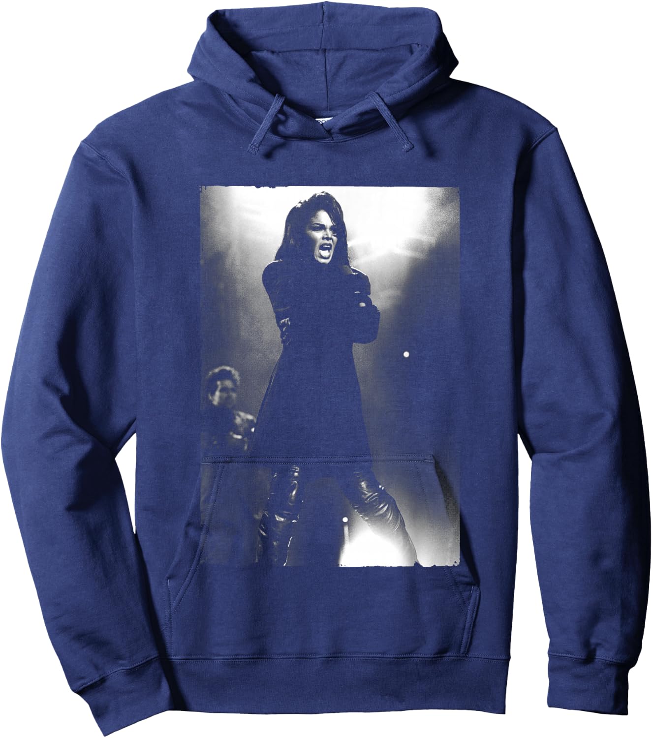 Janet Jackson Singing Live by Stephen Wright Hoodie - Hoodie | Navy