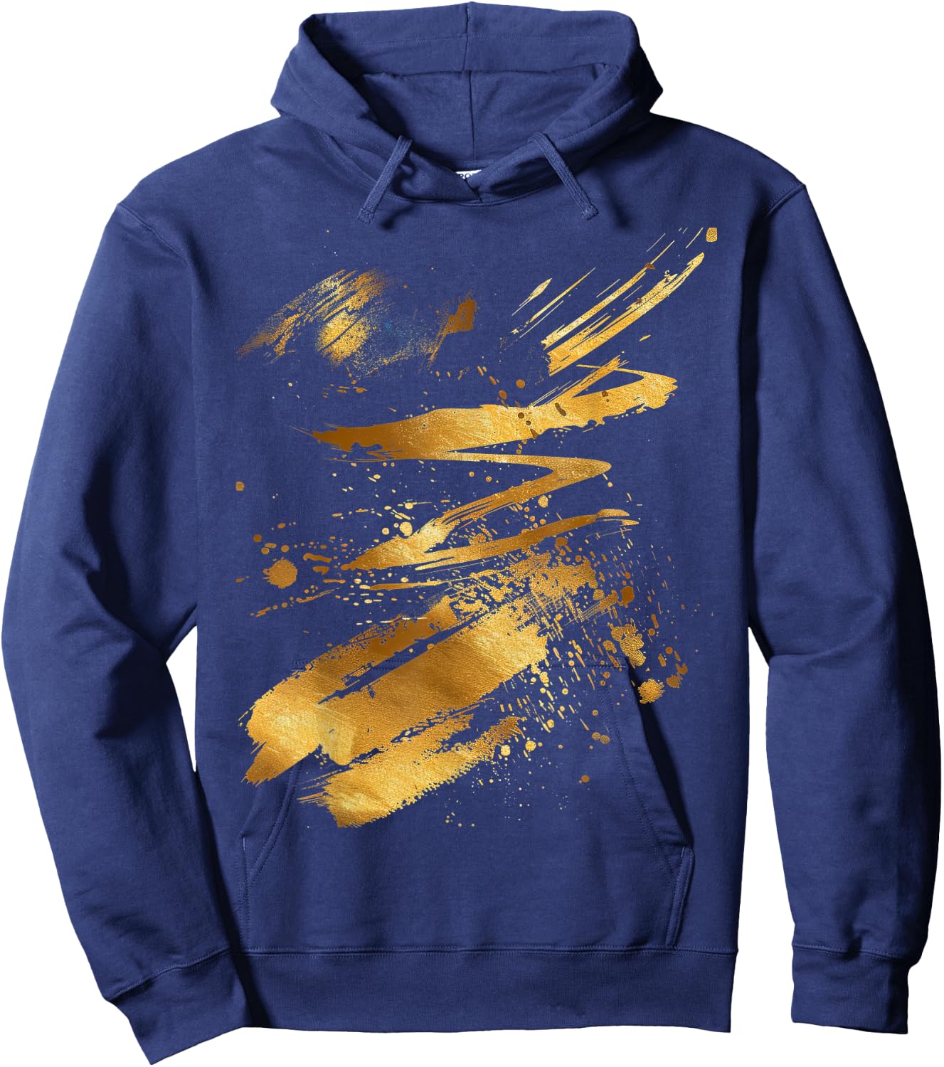 And Black Dynamic Splatter Hoodie - Hoodie | Navy