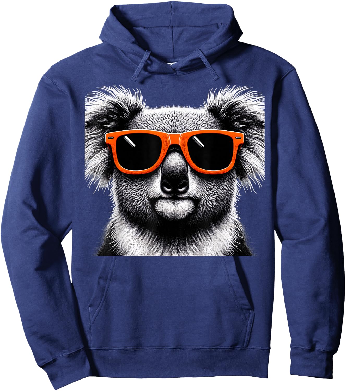 Cool Koala Wearing Sunglasses Graphic Art Hoodie - Hoodie | Navy