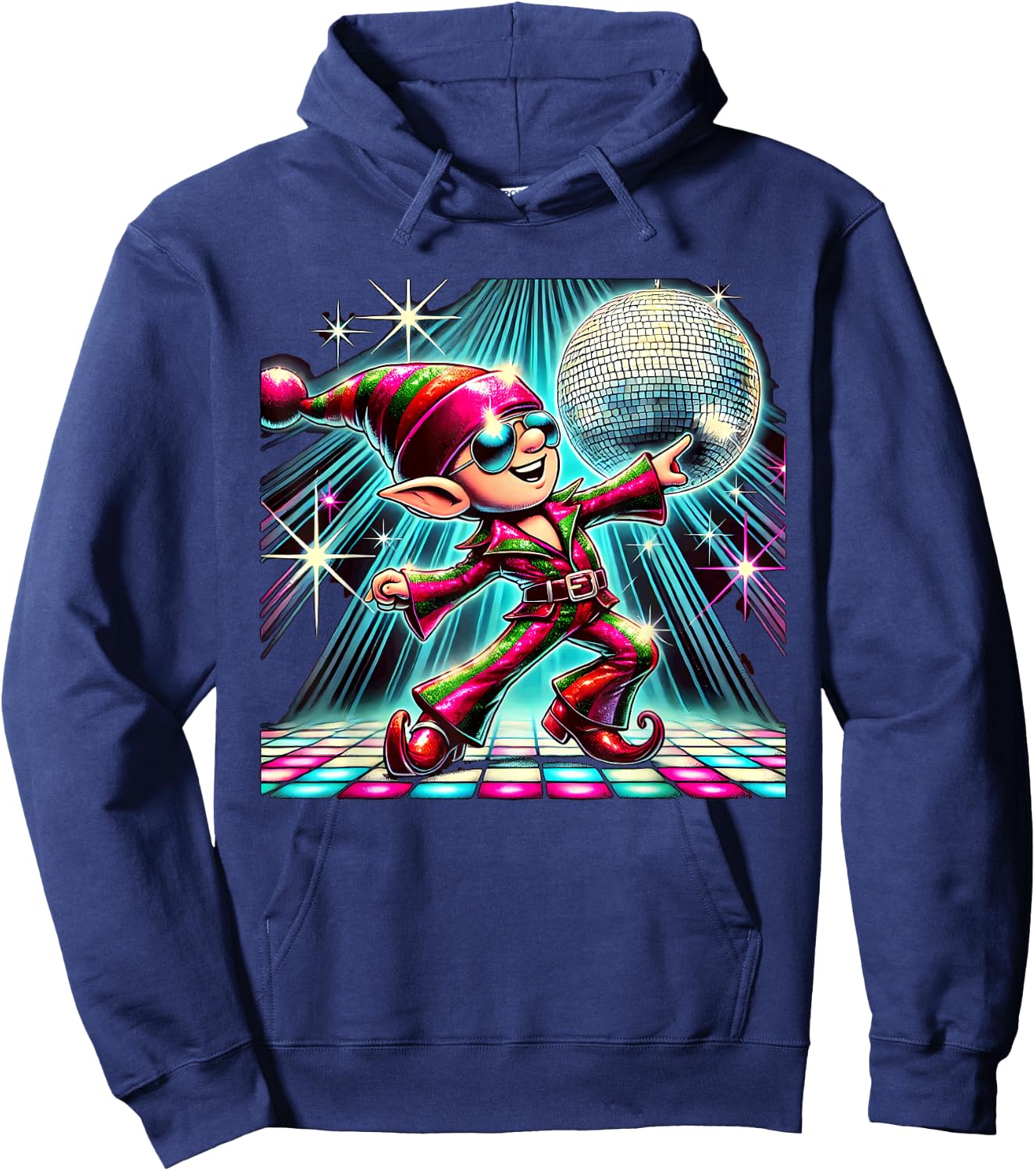 Aesthetic Elf Disco Hoodie - Hoodie | Navy