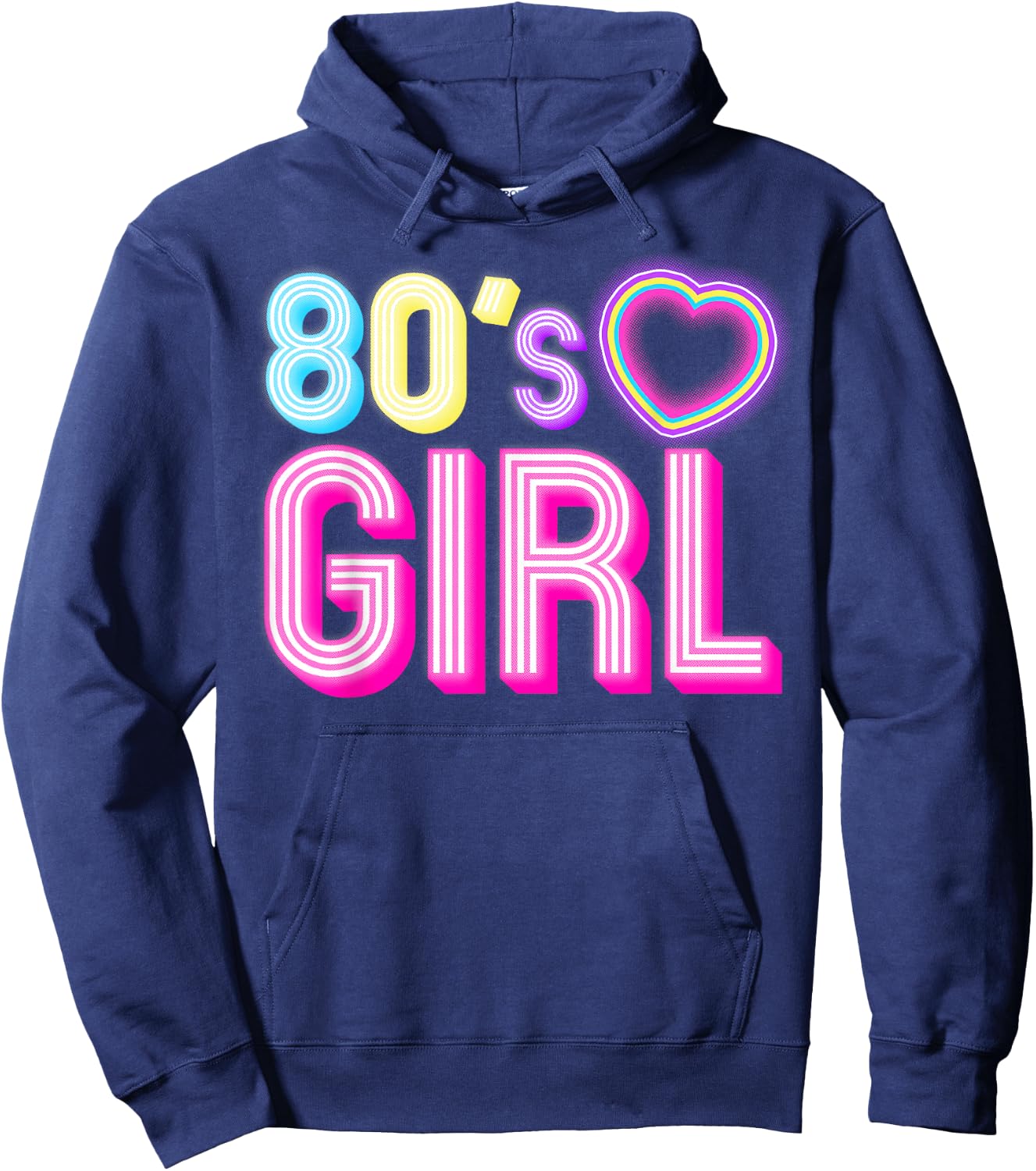 Cool 80s Girl Mom 1980's Birthday Retro Costume Hoodie - Hoodie | Navy