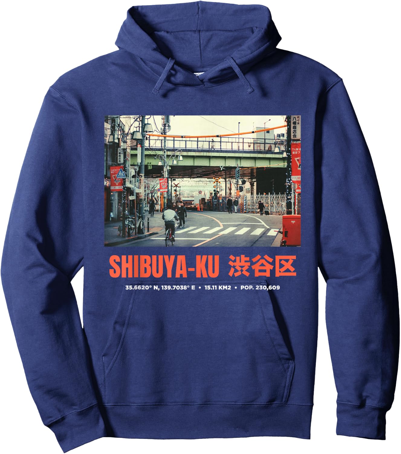 Japanese Tokyo Cyberpunk Art Streetwear Retro Hoodie - Hoodie | Navy