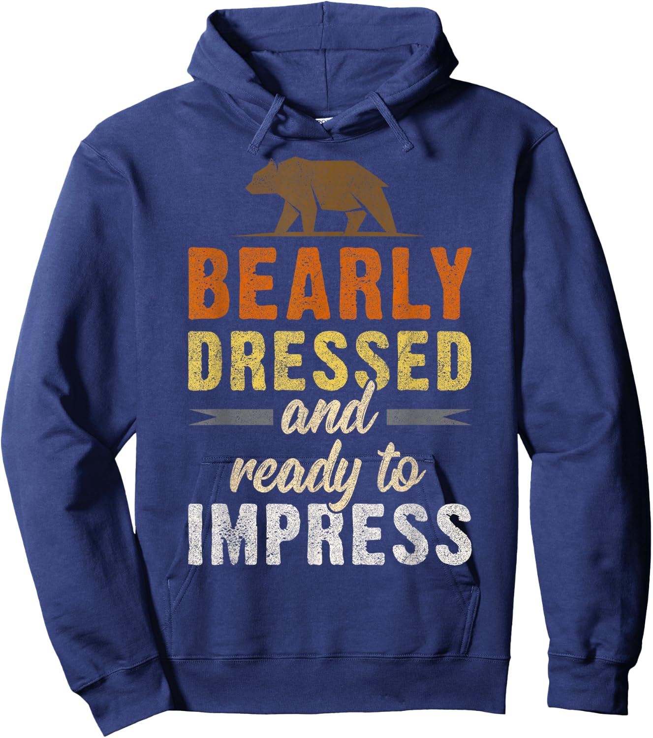 Gay Bear Community Bear Flag Funny Bearly Hoodie - Hoodie | Navy