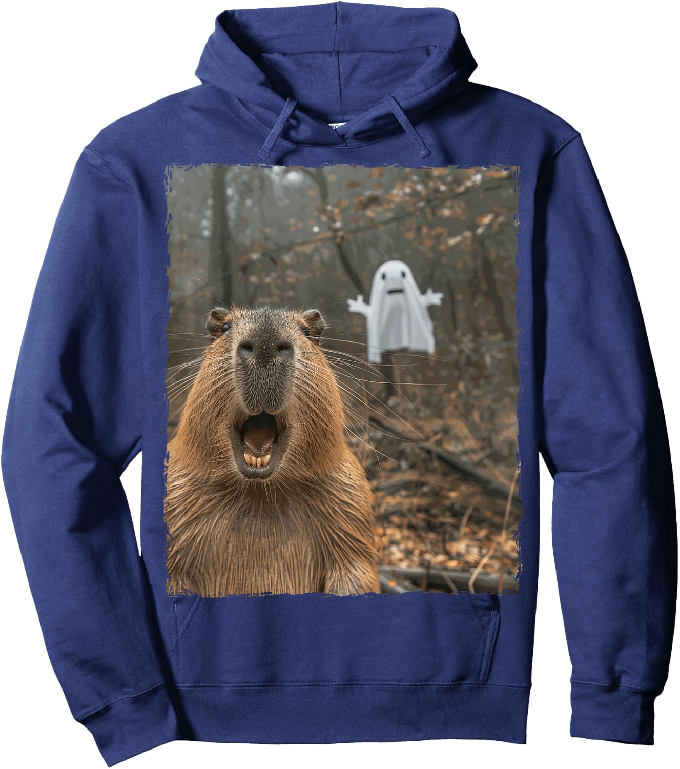 Funny Capybara Halloween Hoodie - Hoodie | Navy