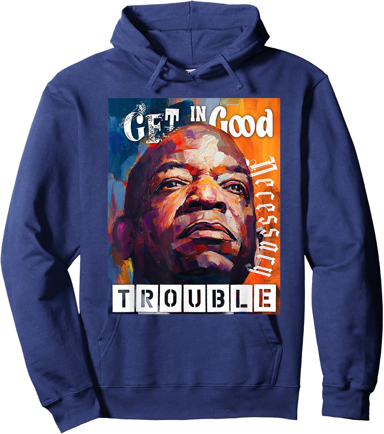 Good Necessary Trouble Hoodie - Hoodie | Navy