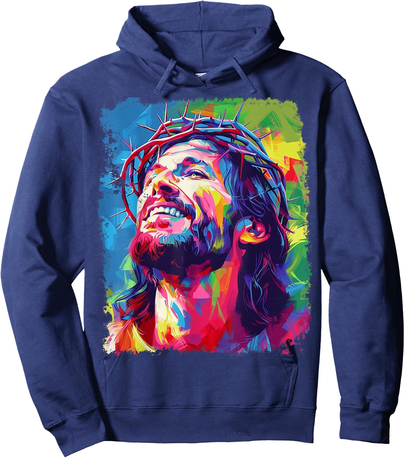 Pop Art Jesus Christ Hoodie - Hoodie | Navy