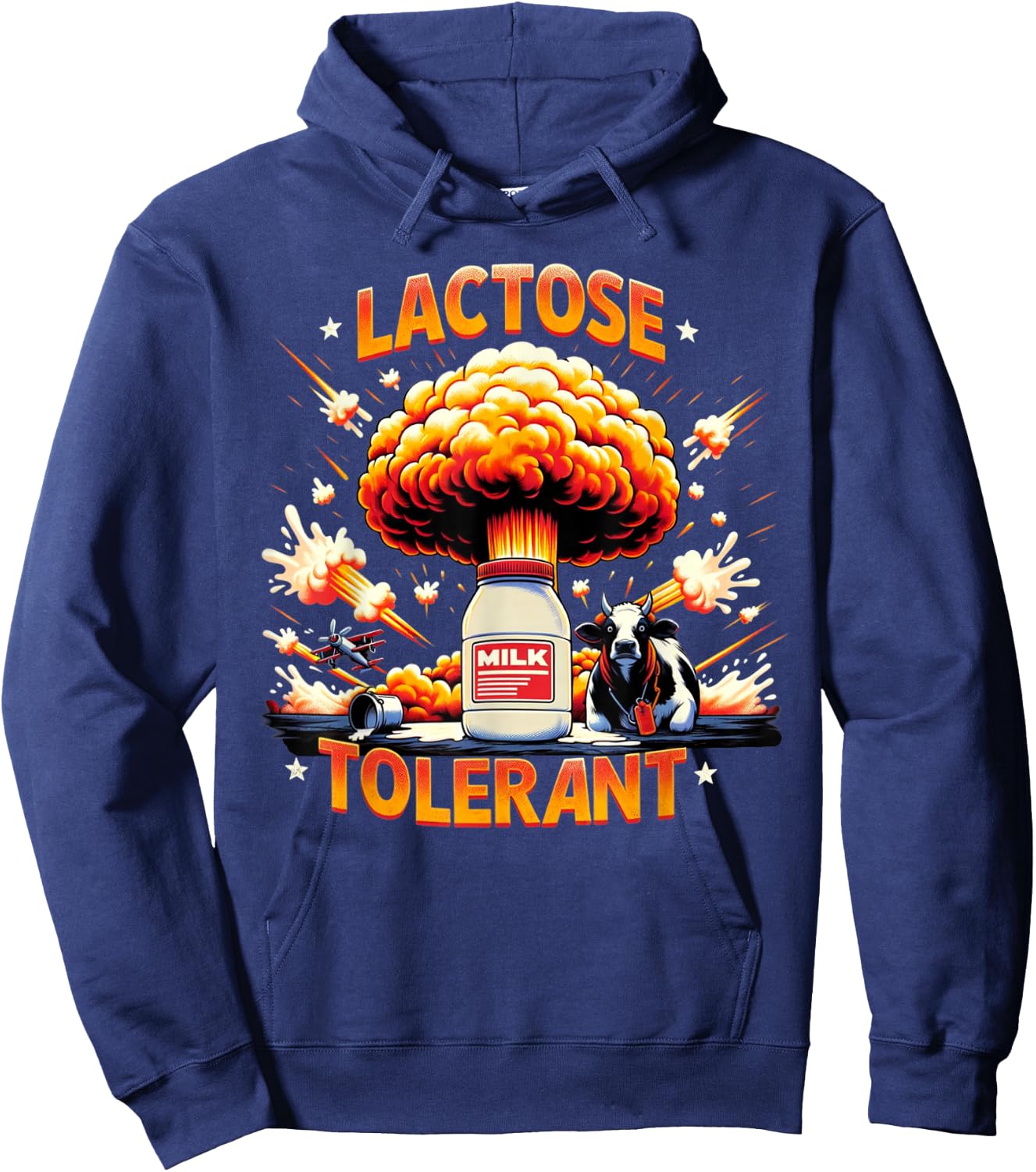 Lactose Tolerant Hoodie - Hoodie | Navy