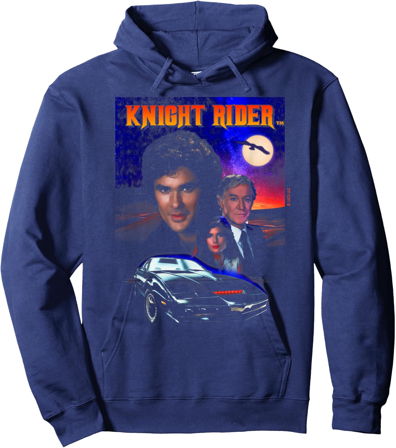 Knight Rider Classic 80s TV Show Retro Art Hoodie - Hoodie | Navy