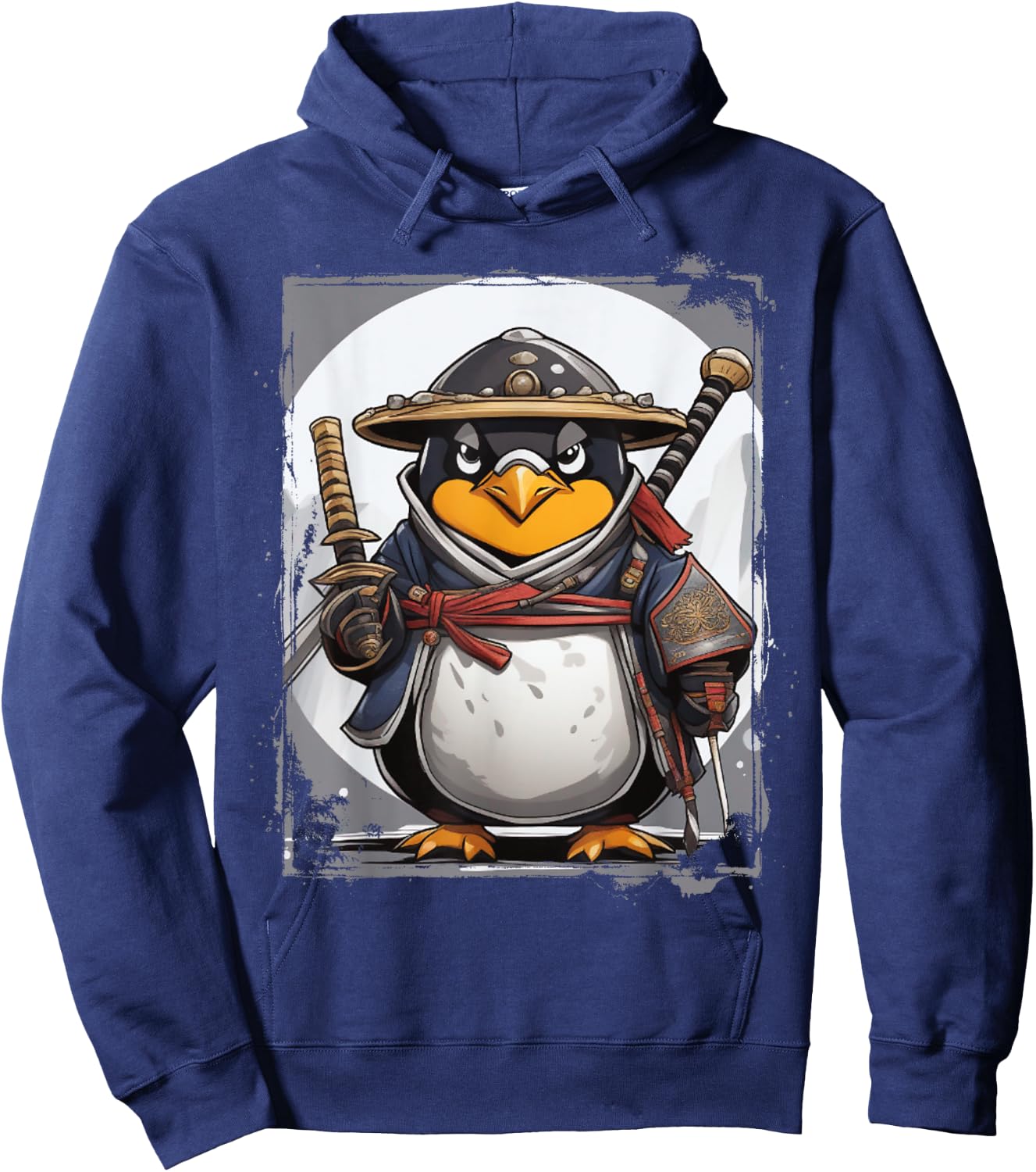 Penguin Linux Samurai Programming Nerd Warrior Hoodie - Hoodie | Navy