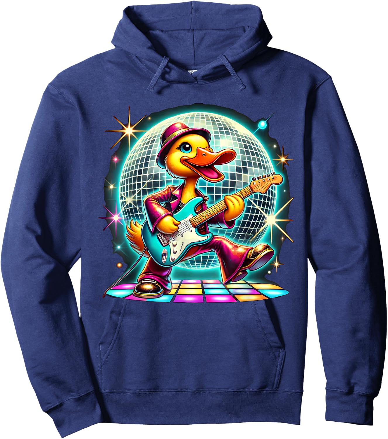 Aesthetic Duck Disco Dancer Hoodie - Hoodie | Navy