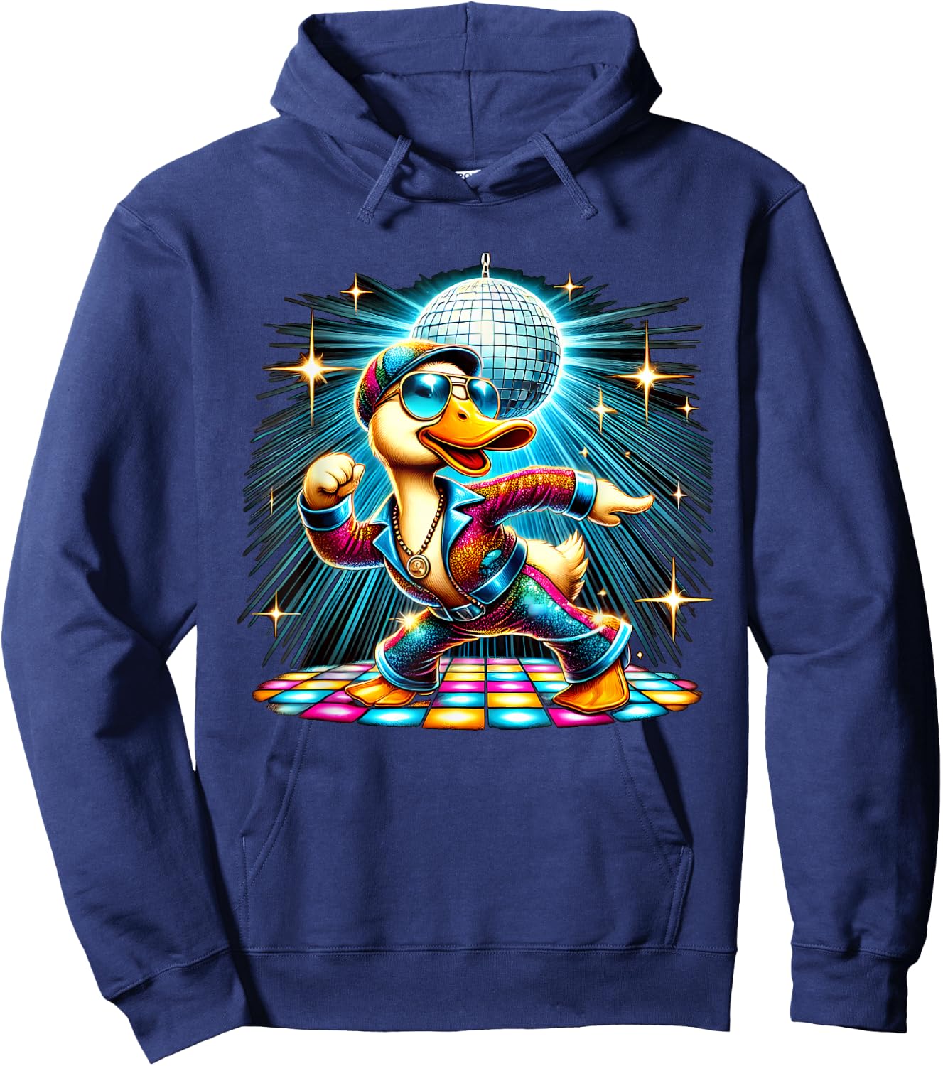 Aesthetic Duck Disco Dancer Hoodie - Hoodie | Navy