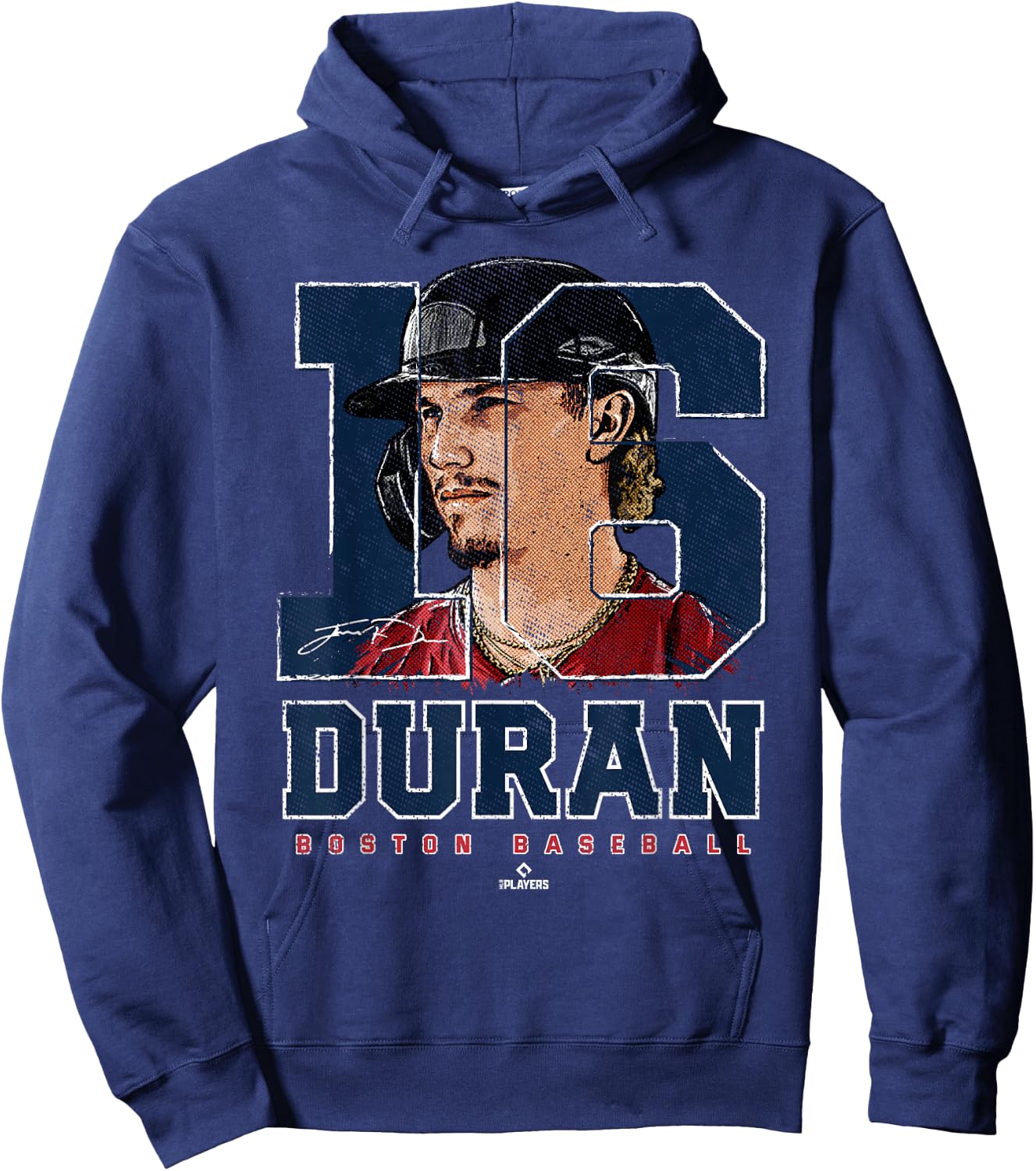 Silhouette Jarren Duran Boston MLBPA Hoodie - Hoodie | Navy