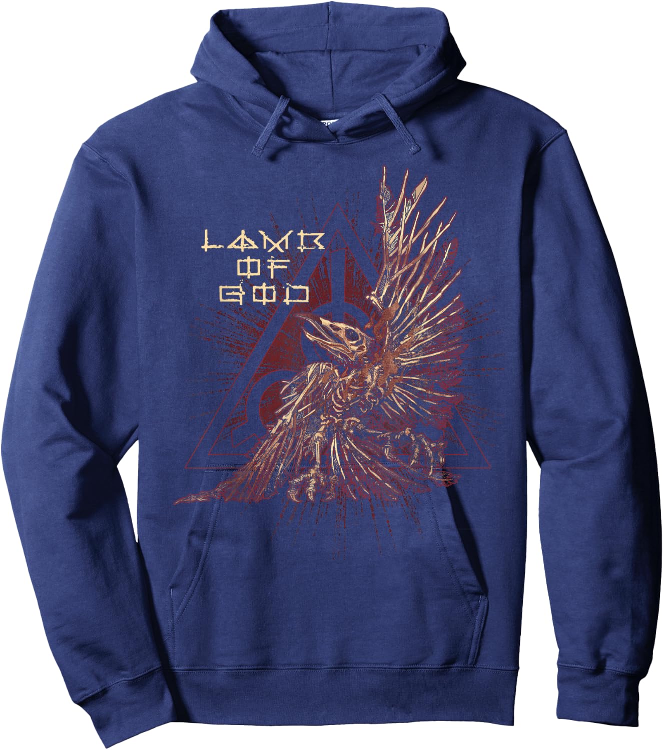 Lamb of God Duo Chrome Bird Hoodie - Hoodie | Navy