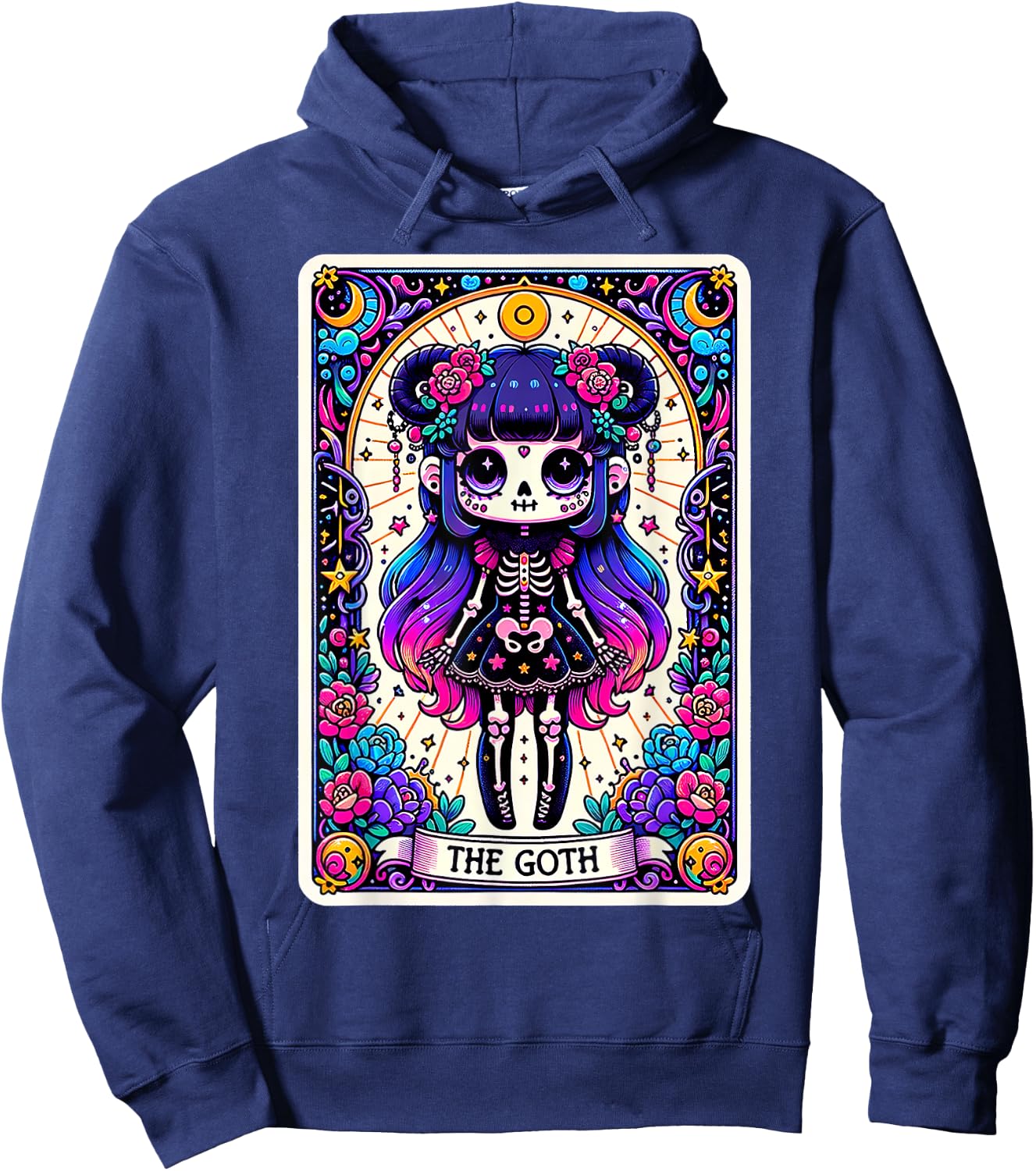The Goth Tarot Card Hoodie - Hoodie | Navy