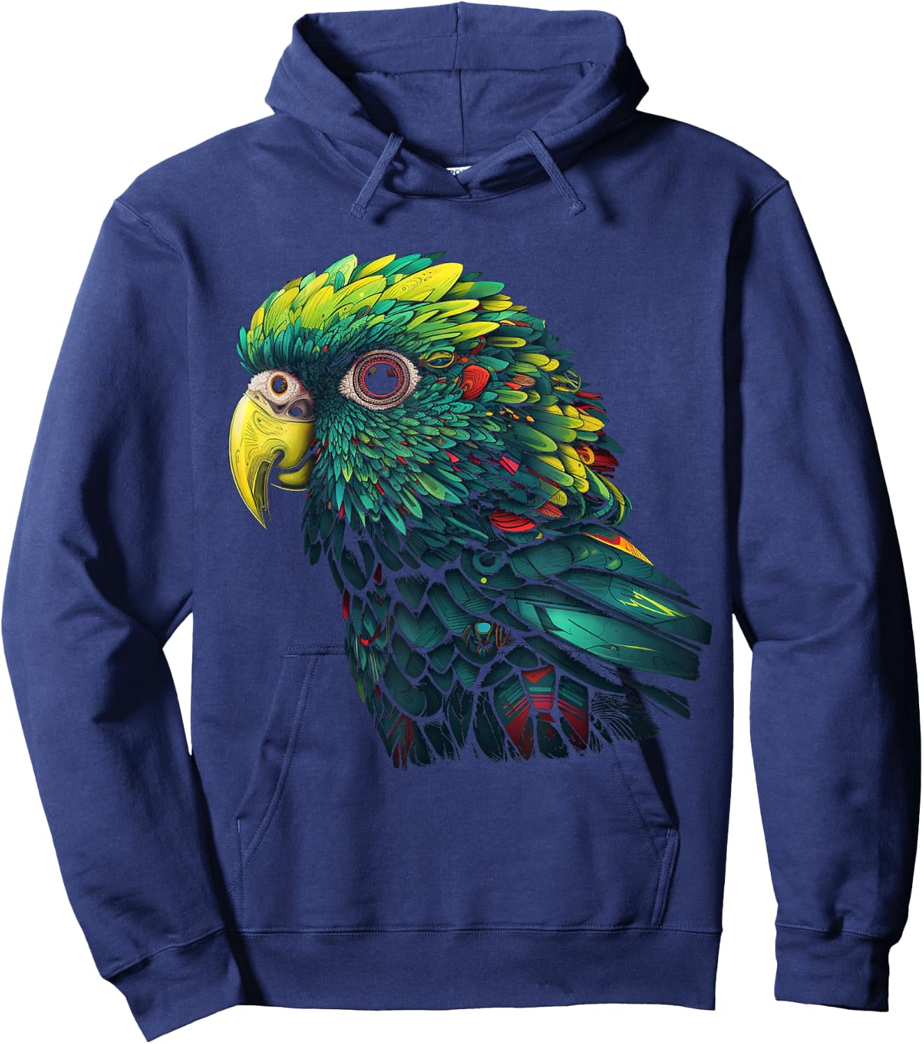 Parrot Art - Animal Bird Parrot Hoodie - Hoodie | Navy