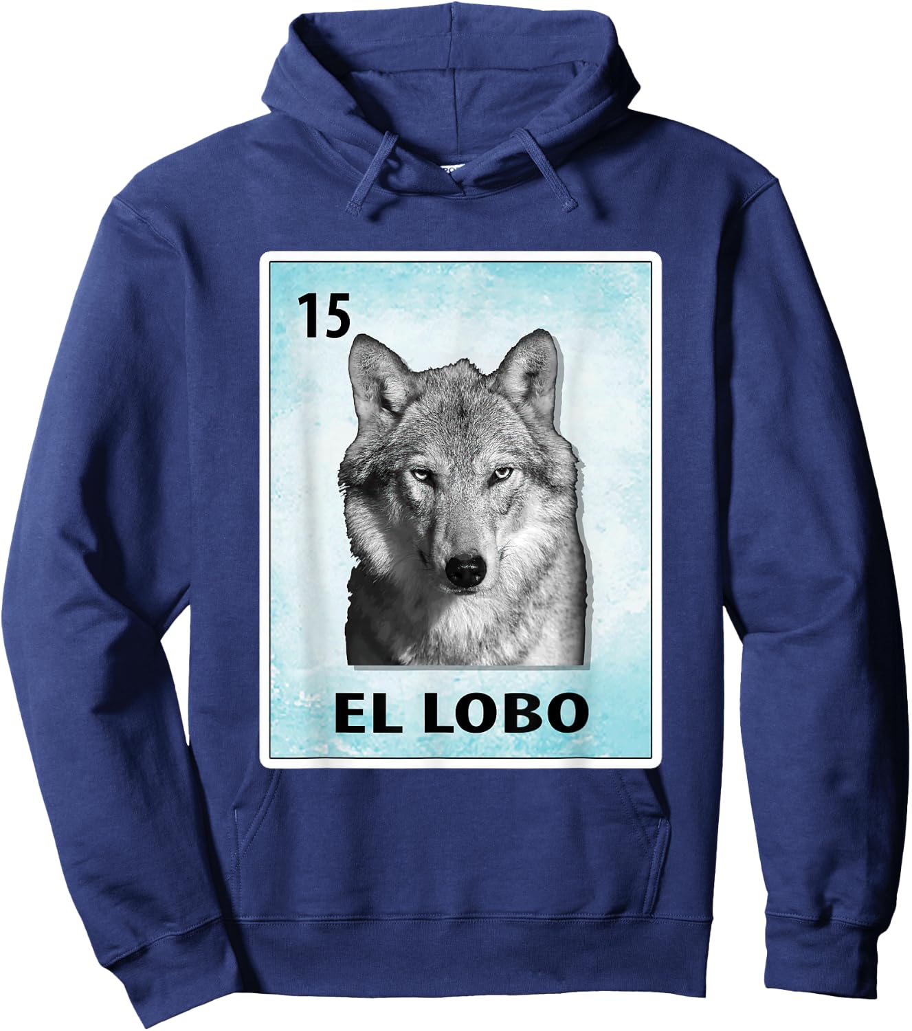El Lobo Mexican Wolf Cards Hoodie - Hoodie | Navy