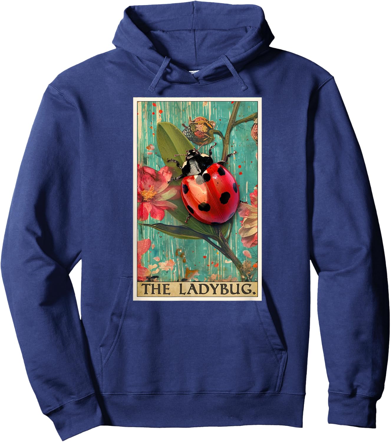 Ladybugs Ladybug Tarot Card Hoodie - Hoodie | Navy