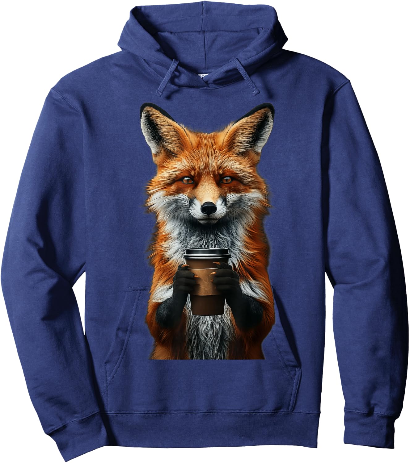 Fox Coffee Hoodie - Hoodie | Navy