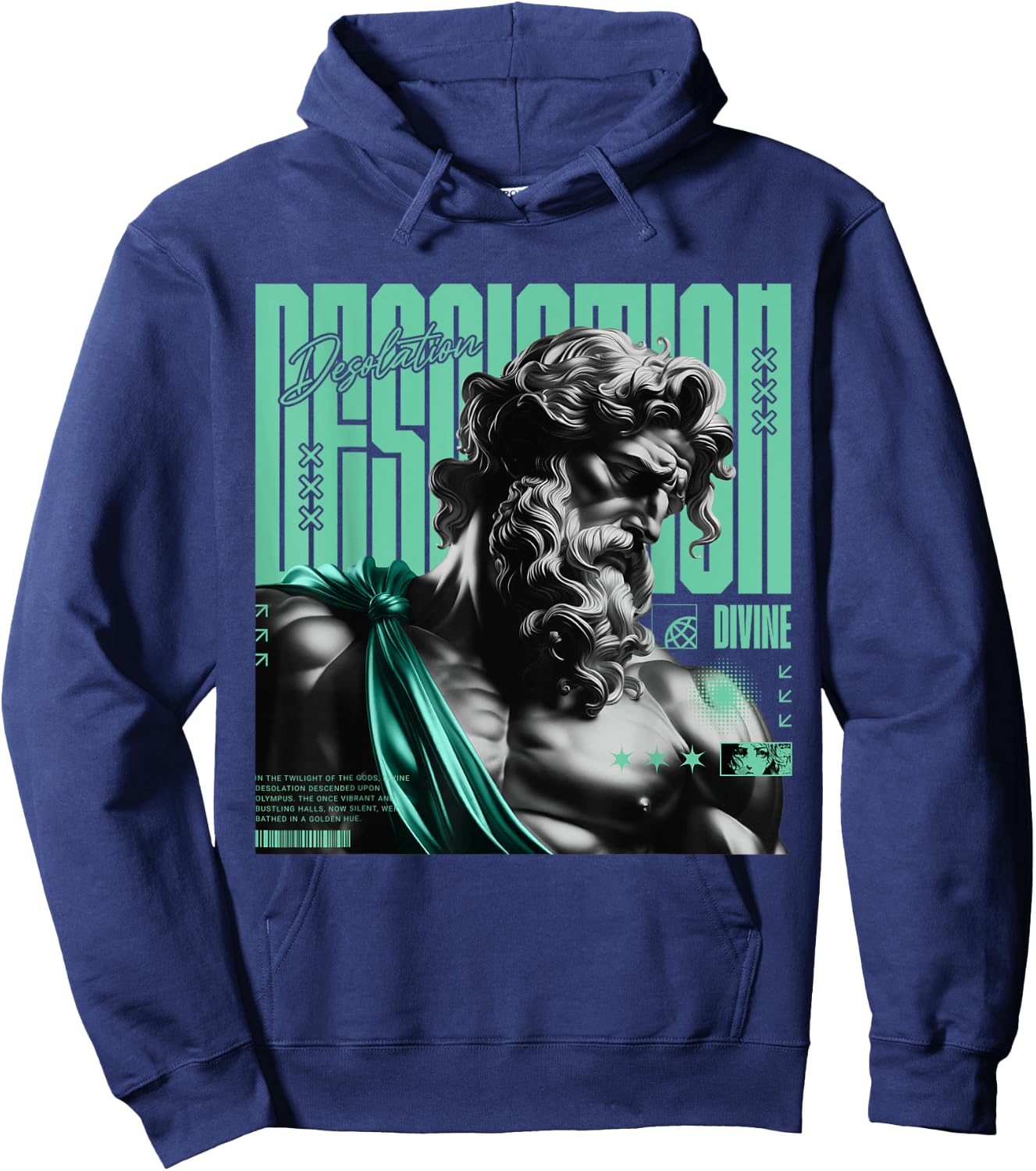 Desolation Retro Green Glow 1s Matching Women Hoodie - Hoodie | Navy