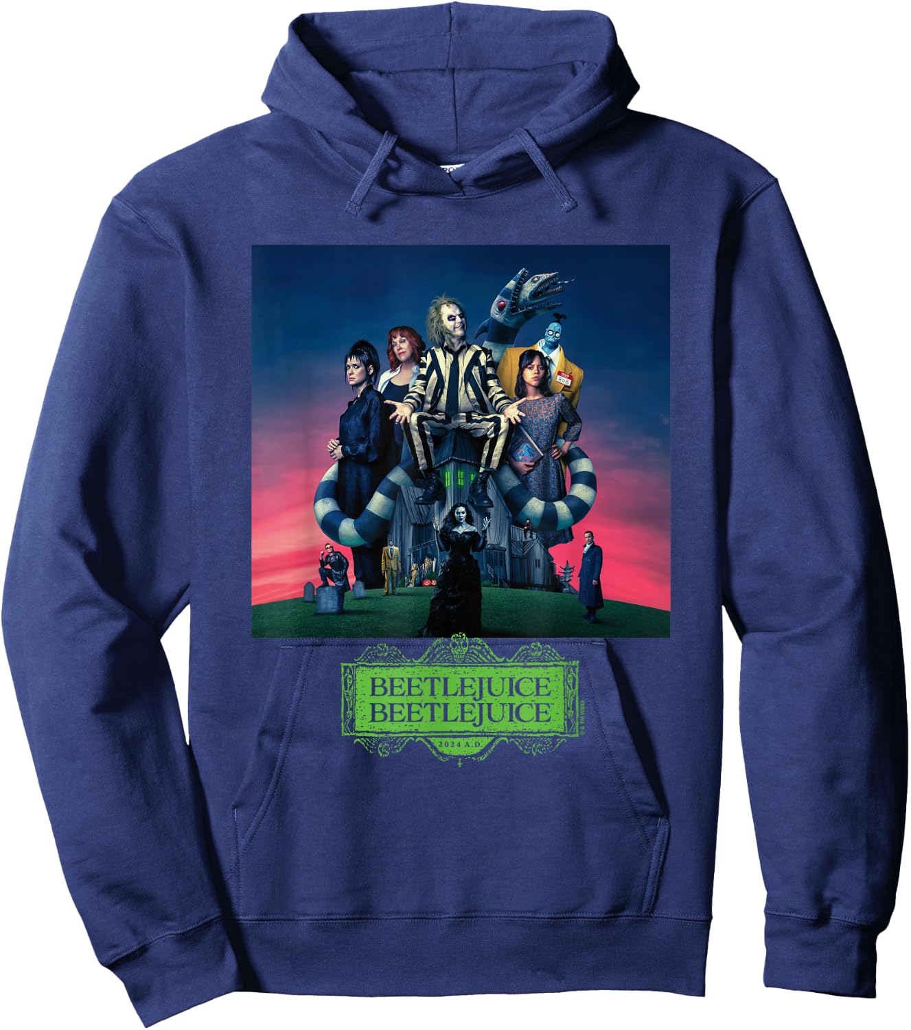 Beetlejuice Gangs All Here Hoodie - Hoodie | Navy