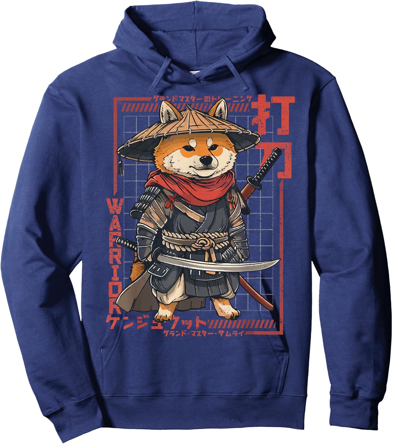The Samurai Shiba Inu Hoodie - Hoodie | Navy