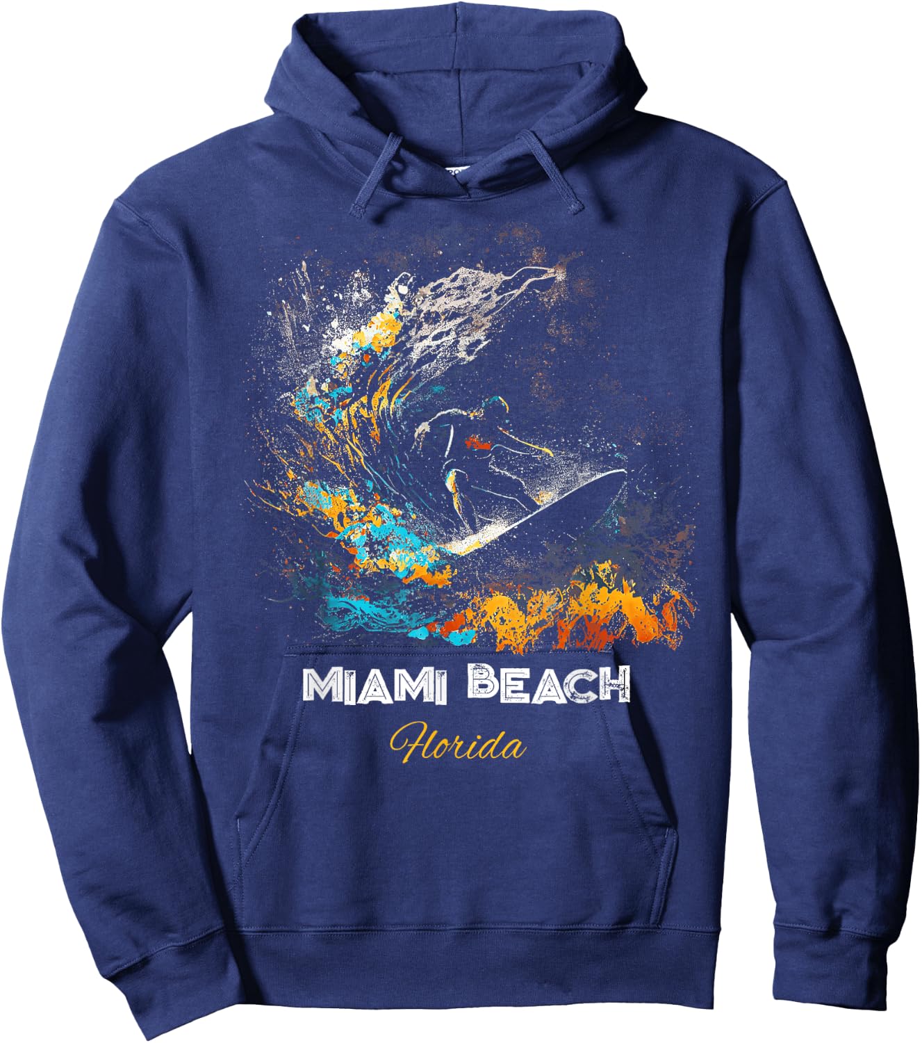 Miami Beach Florida Women Kids Hoodie - Hoodie | Navy