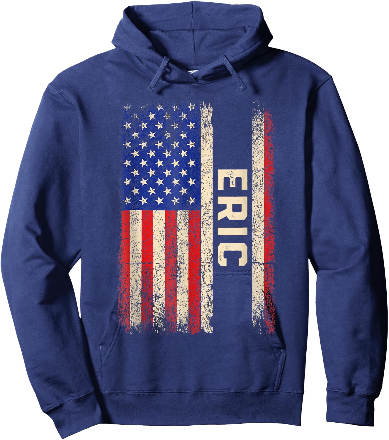 Eric First Name Shirt Eric Name American Flag Hoodie - Hoodie | Navy