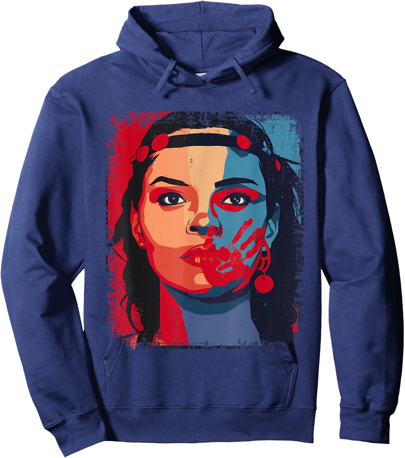 Honor Awareness I Wear Red For My Sister Hoodie - Hoodie | Navy