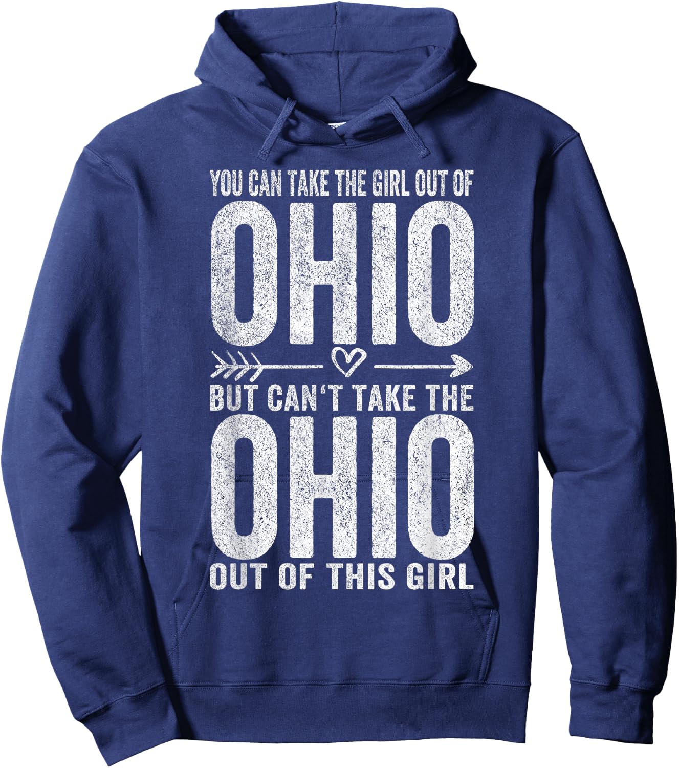 Girl Out of Ohio Hometown Home Ohio Hoodie - Hoodie | Navy