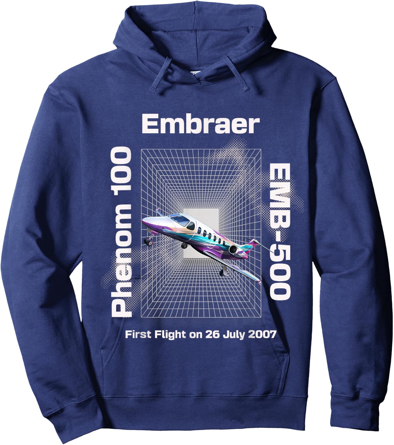 Light Embraers Phenom 100 Hoodie - Hoodie | Navy