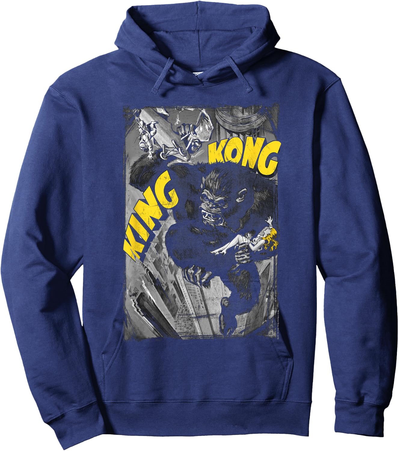 King Kong Crushing Poster Hoodie - Hoodie | Navy